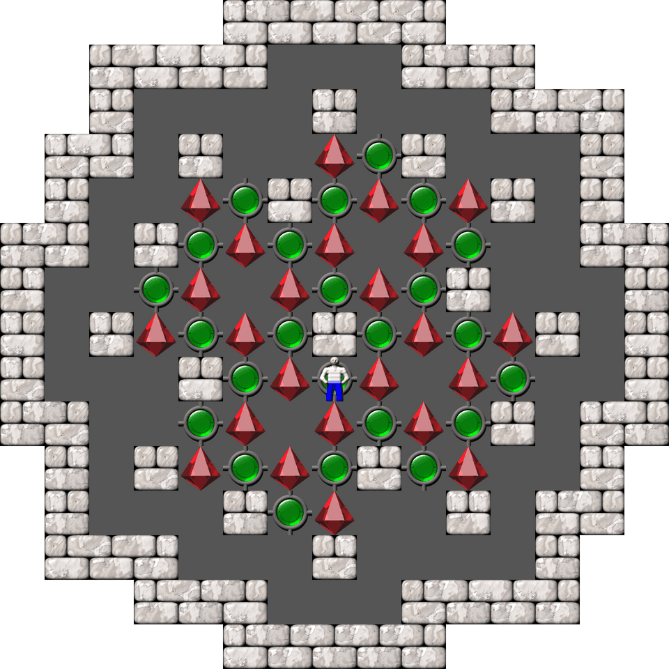 Sokoban Sasquatch 06 Arranged level 17